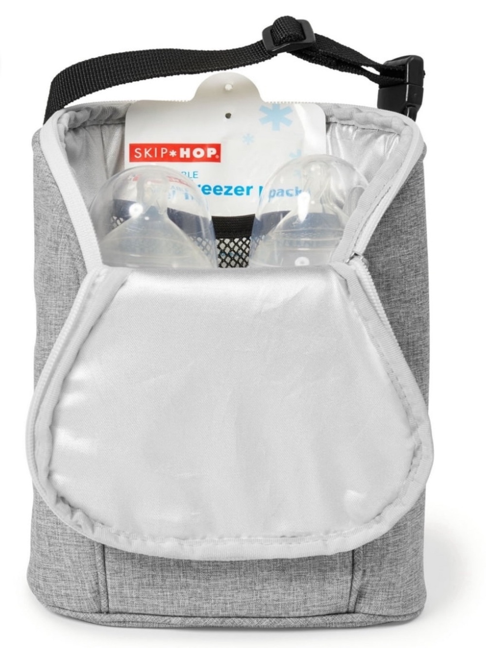 Skip Hop Gray Insulated Bottle Bag